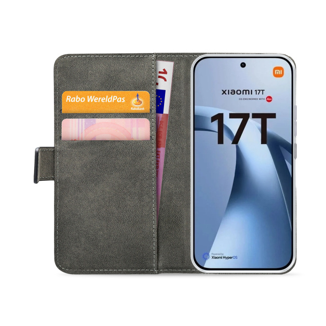 Mobilize Mobilize Classic Gelly Wallet Book Case Xiaomi 17T Pro - Zwart