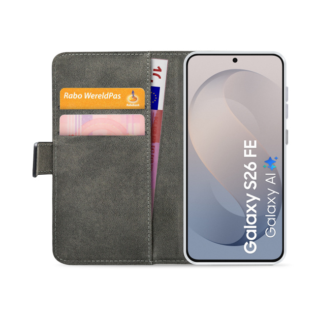 Mobilize Mobilize Classic Gelly Wallet Book Case Samsung Galaxy S25 FE / S26 FE 5G Zwart