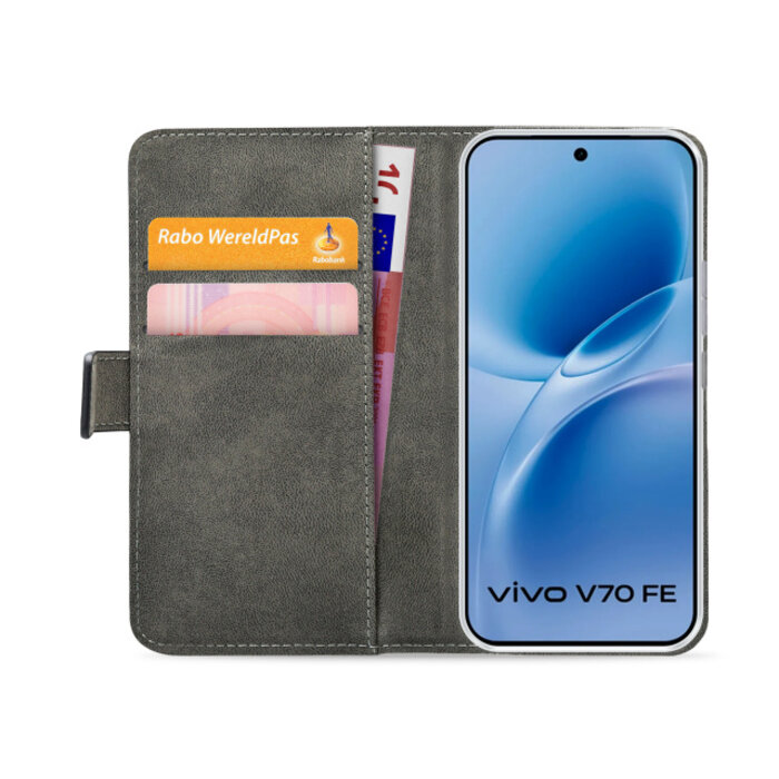 Mobilize Mobilize Classic Gelly Wallet Book Case Vivo V70 FE 5G - Zwart