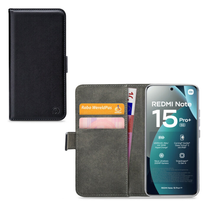 Mobilize Mobilize Classic Gelly Wallet Book Case Xiaomi Redmi Note 17 Pro Max 5G Zwart