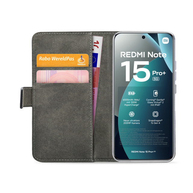 Mobilize Mobilize Classic Gelly Wallet Book Case Xiaomi Redmi Note 17 Pro Max 5G Zwart