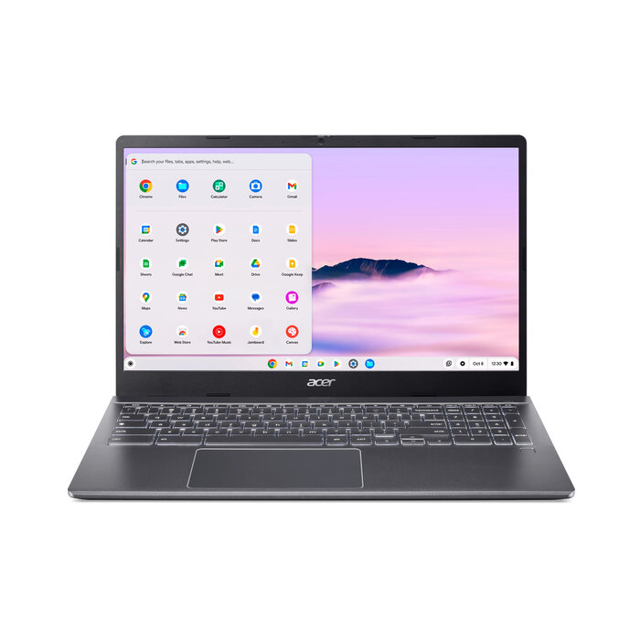 Acer Acer CBE595-2T-TCO-380C - 15.6i FHD Multi-Touch IPS - Intel Core 3 100U -8GB LPDDR5X - 128GB PCIe NVMe SSD - Steel Grey - Chrome OS - 65W Type-Cadapter QWERTY