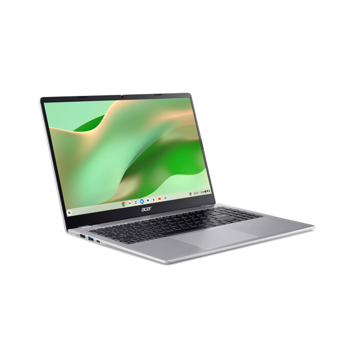 Acer Acer CB315-6HT-3174 - 15.6i FHD Multi-Touch IPS - Intel Core 3 N355 - 8GBLPDDR5X - 128GB eMMC - Sparkly Silver - Chrome OS - 65W Type-C adapter QWERTY