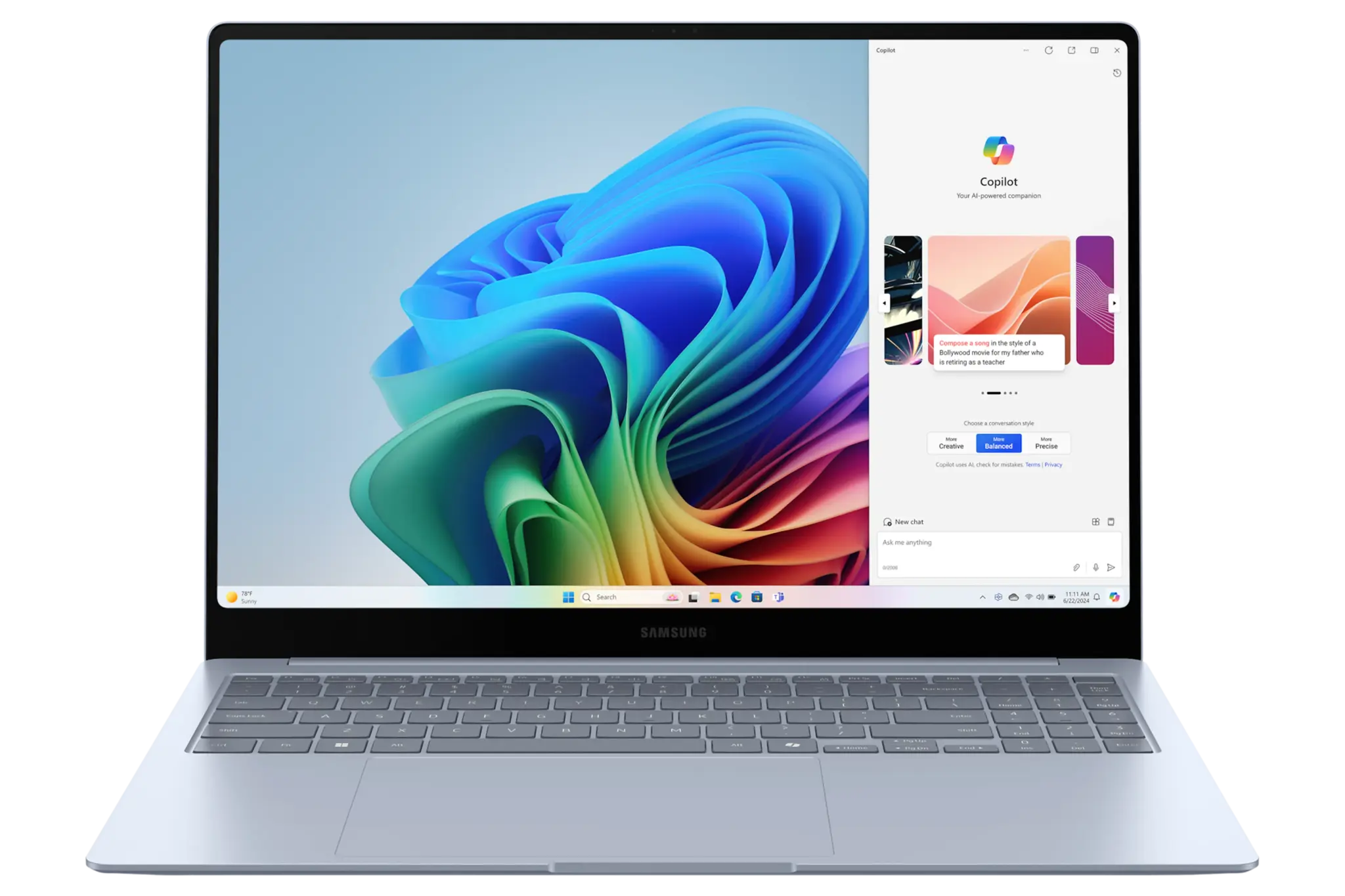 Samsung Samsung Galaxy Book4 Edge 16 - Snapdragon X Elite - 16GB - 512GB - Sapphire Blue