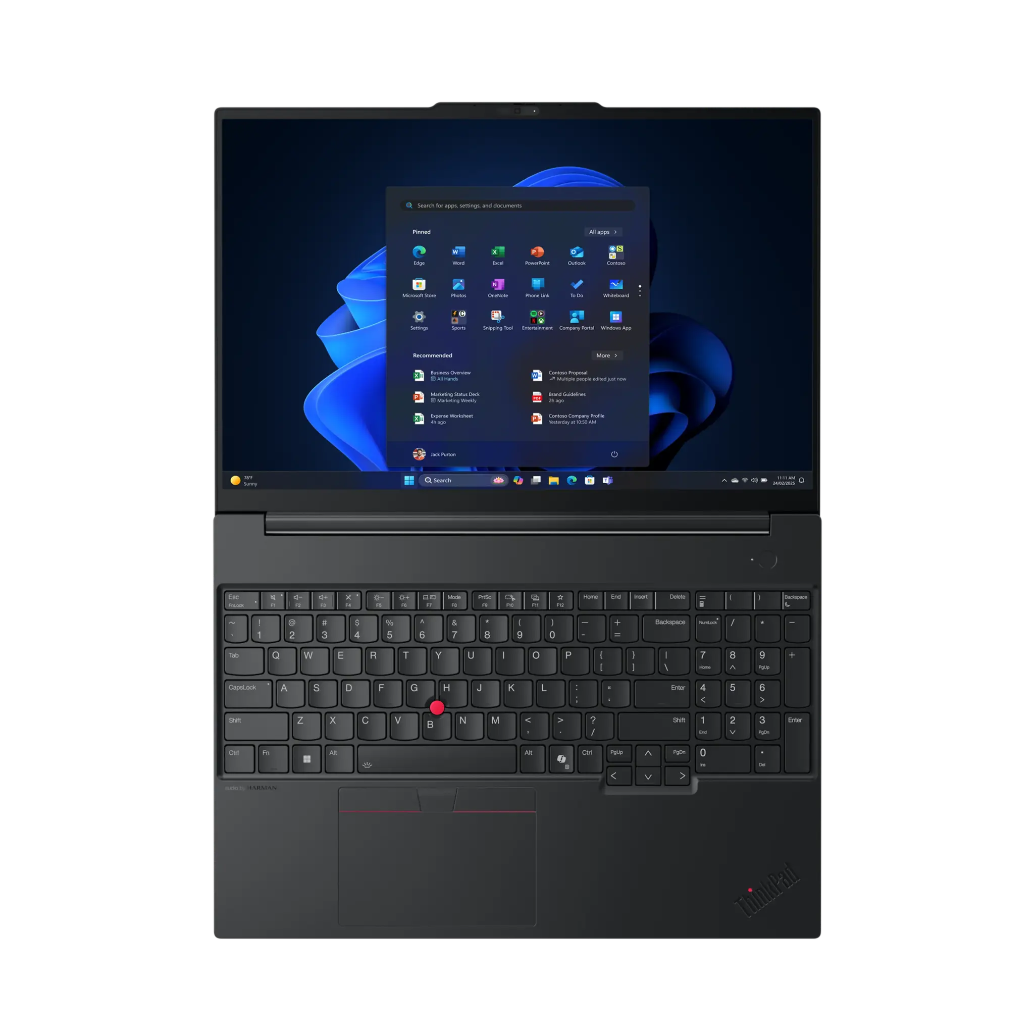Lenovo Lenovo ThinkPad E16 Gen 3 - Intel Core Ultra 7 - 32GB - 512GB - 16 Inch, foto 6 van 6