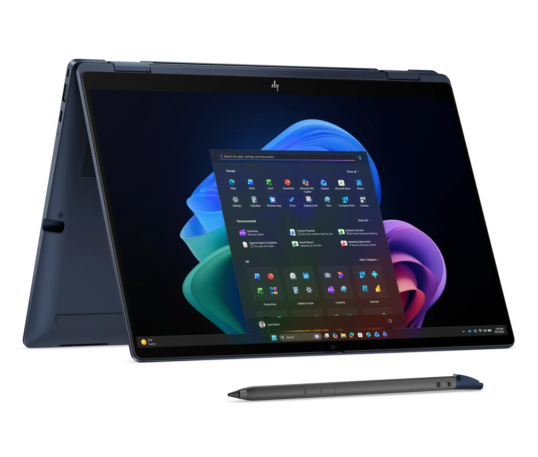 HP Printing & Computing HP EliteBook X Flip G2i 14 AI - Intel Core Ultra 7 - 32GB - 1TB SSD - 5G, foto 6 van 6