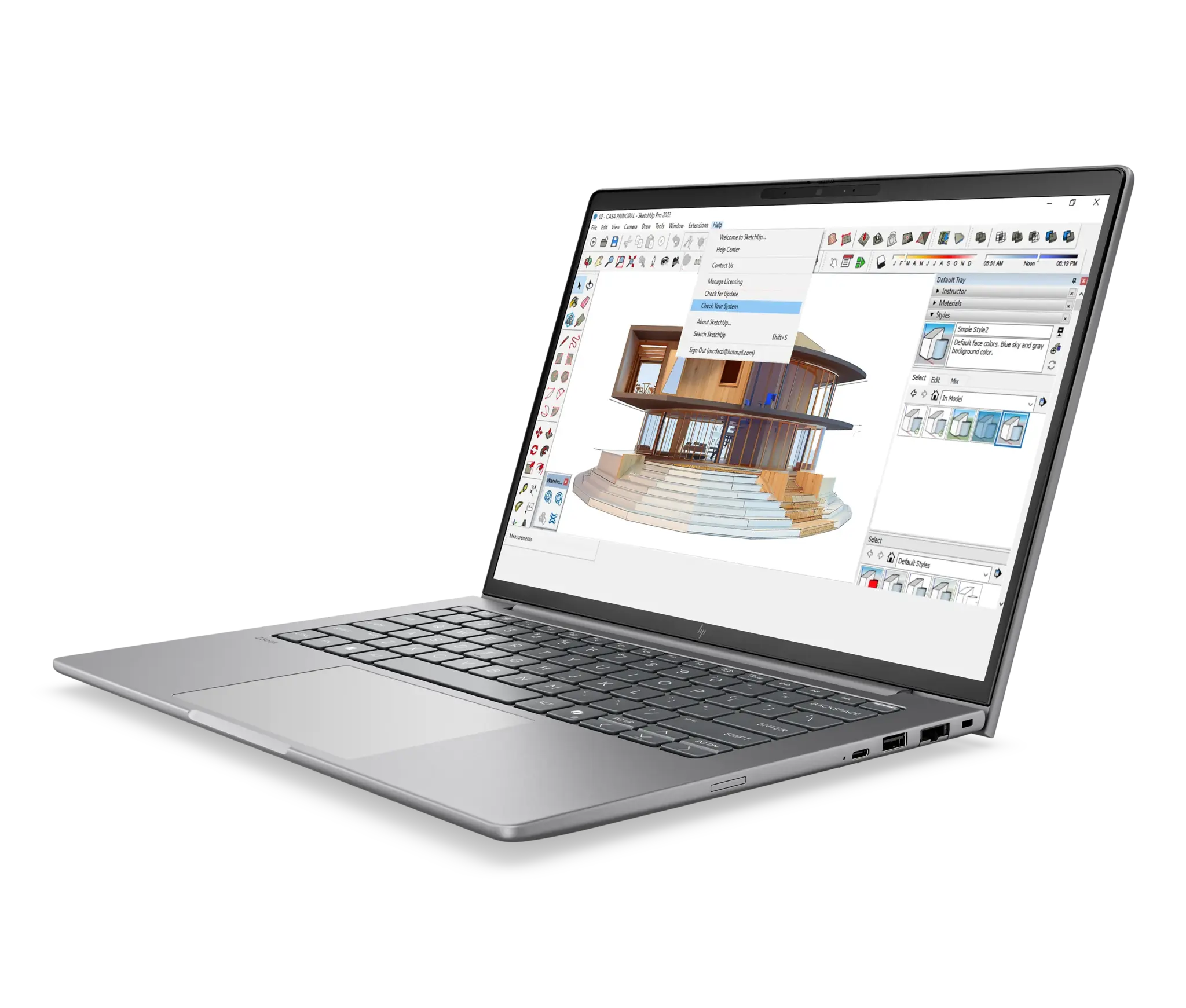 HP Printing & Computing HP ZBook 8 G2a 14" Touch - Ryzen AI 7 PRO 450 - 48GB - 1TB SSD - Win 11 Pro, foto 3 van 6