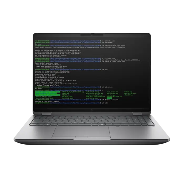HP Printing & Computing HP Printing & Computing HP ZBook Fury 16 G1i Ultra 7-255 HX 512GB 16GB (1x16GB) DDR5 5600NVIDIA RTX PRO 2000 Blackwell 8GB 16.0 inch WUXGA(1920x1200) Anti-Glare 400nit SCR W11 64 Pro QWERTY