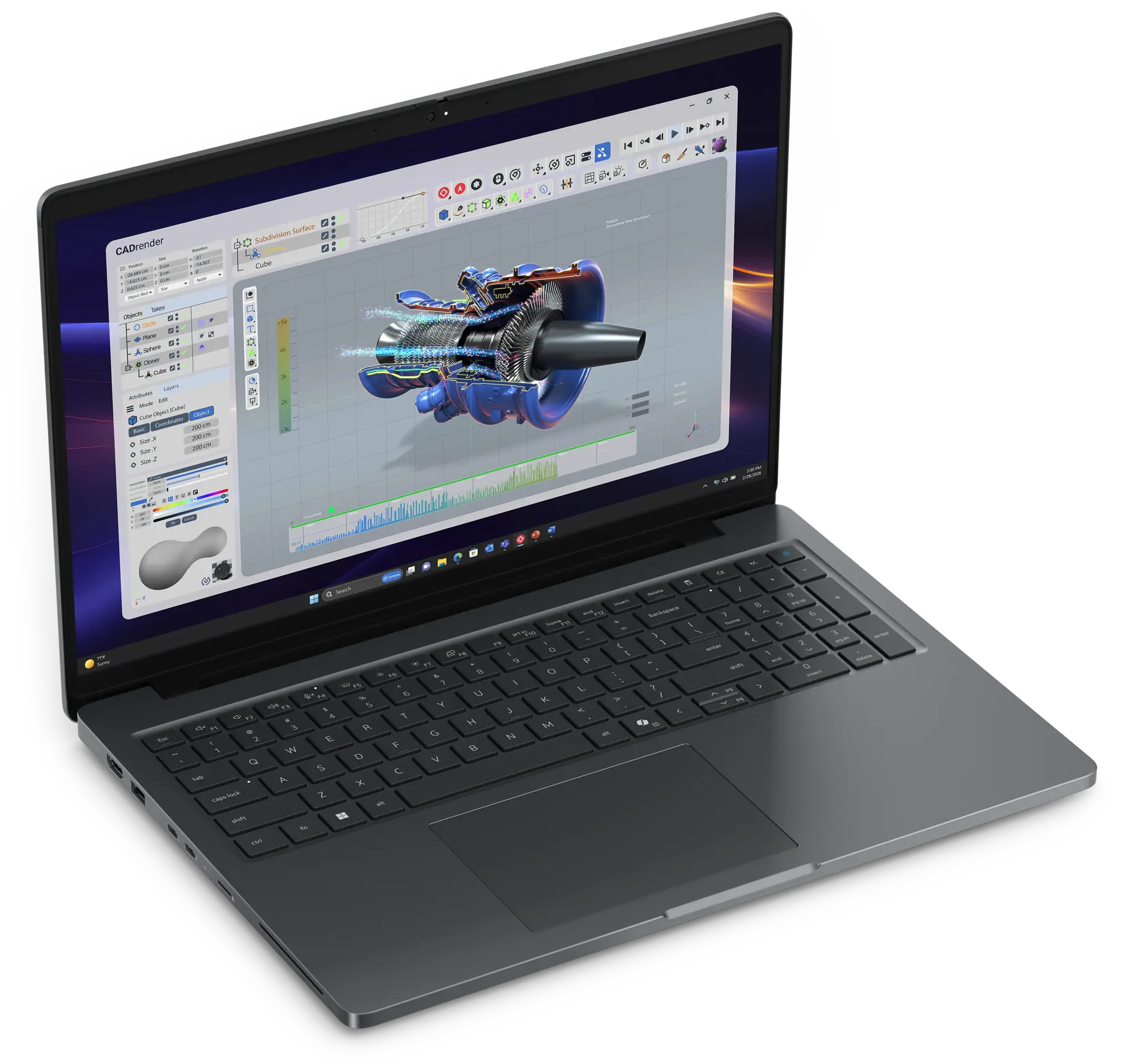 Dell Dell Pro Precision 5 16 PW516261 - Ultra 7 - 32GB - 1TB - RTX Pro 1000 - W11 Pro, foto 2 van 6