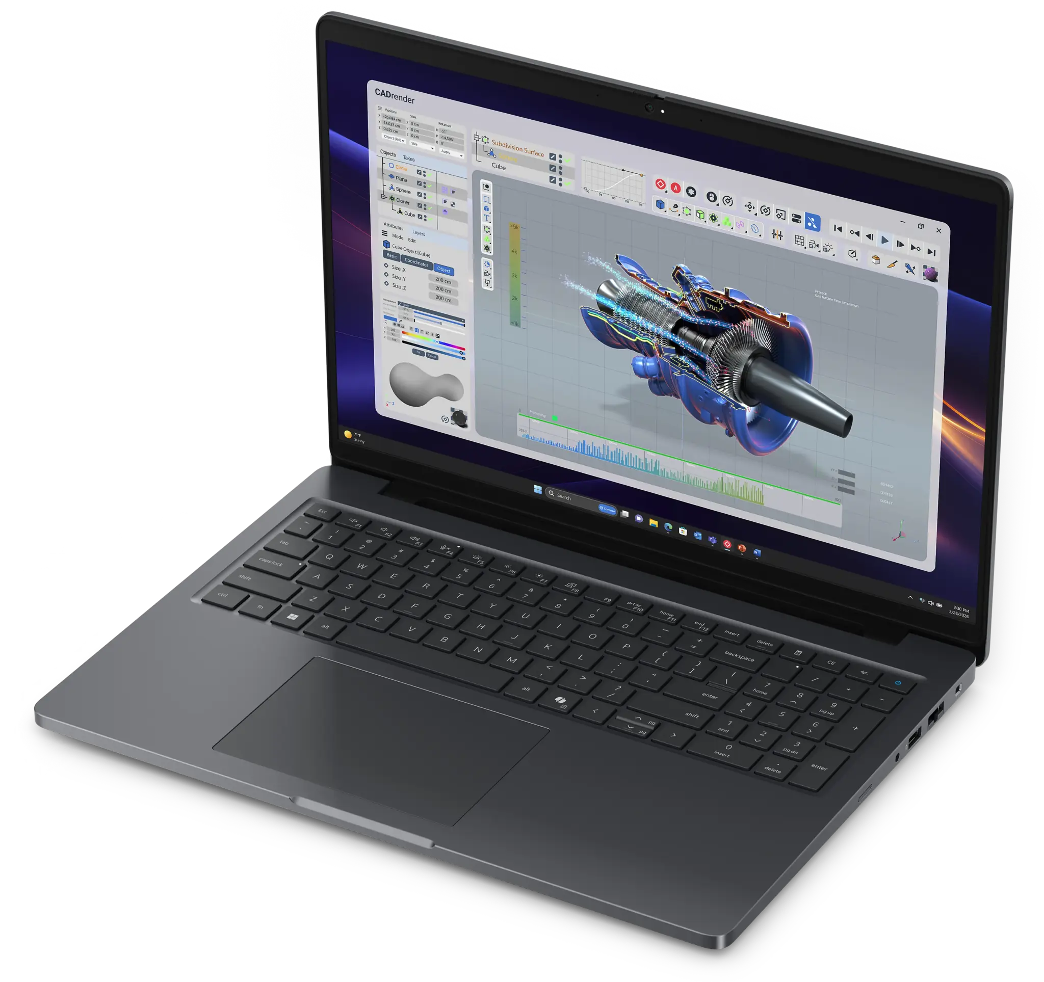 Dell Dell Pro Precision 5 16 PW516261 - Ultra 7 - 32GB - 1TB - RTX Pro 1000 - W11 Pro, foto 3 van 6