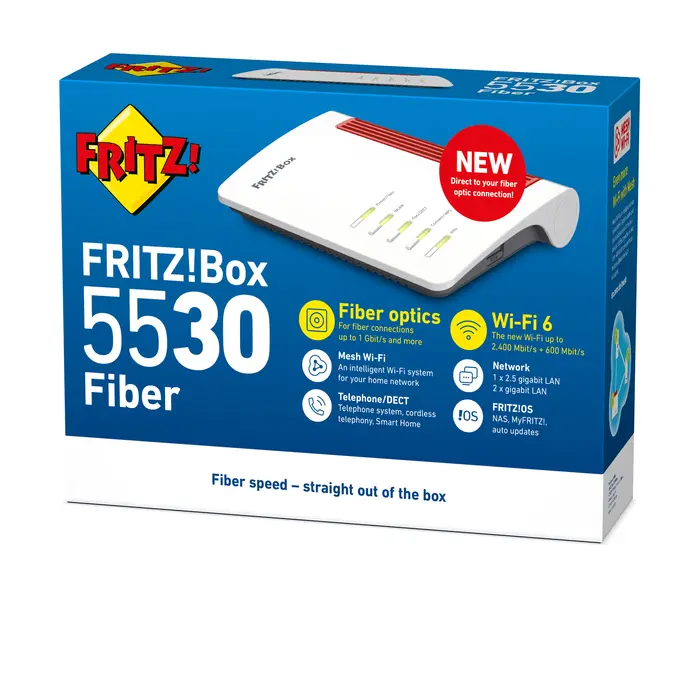 AVM AVM FRITZ!Box 5530 Fiber XGS-PON Wi-Fi 6 Router (20002959)