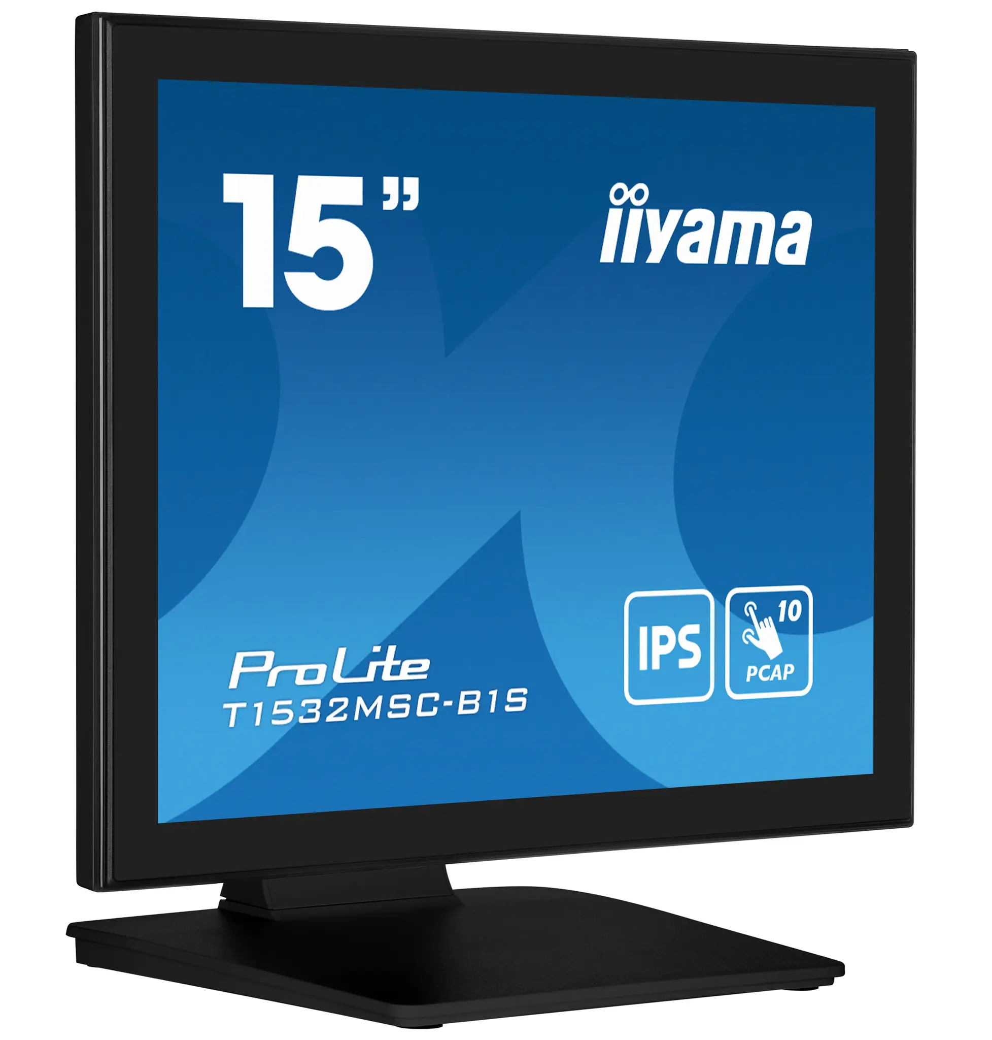 iiyama iiyama ProLite T1532MSC-B1S 15 inch Touchscreen Monitor (PCAP, IP54, Zwart)
