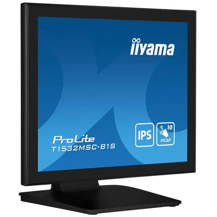 iiyama iiyama ProLite T1532MSC-B1S 15 inch Touchscreen Monitor (PCAP, IP54, Zwart)
