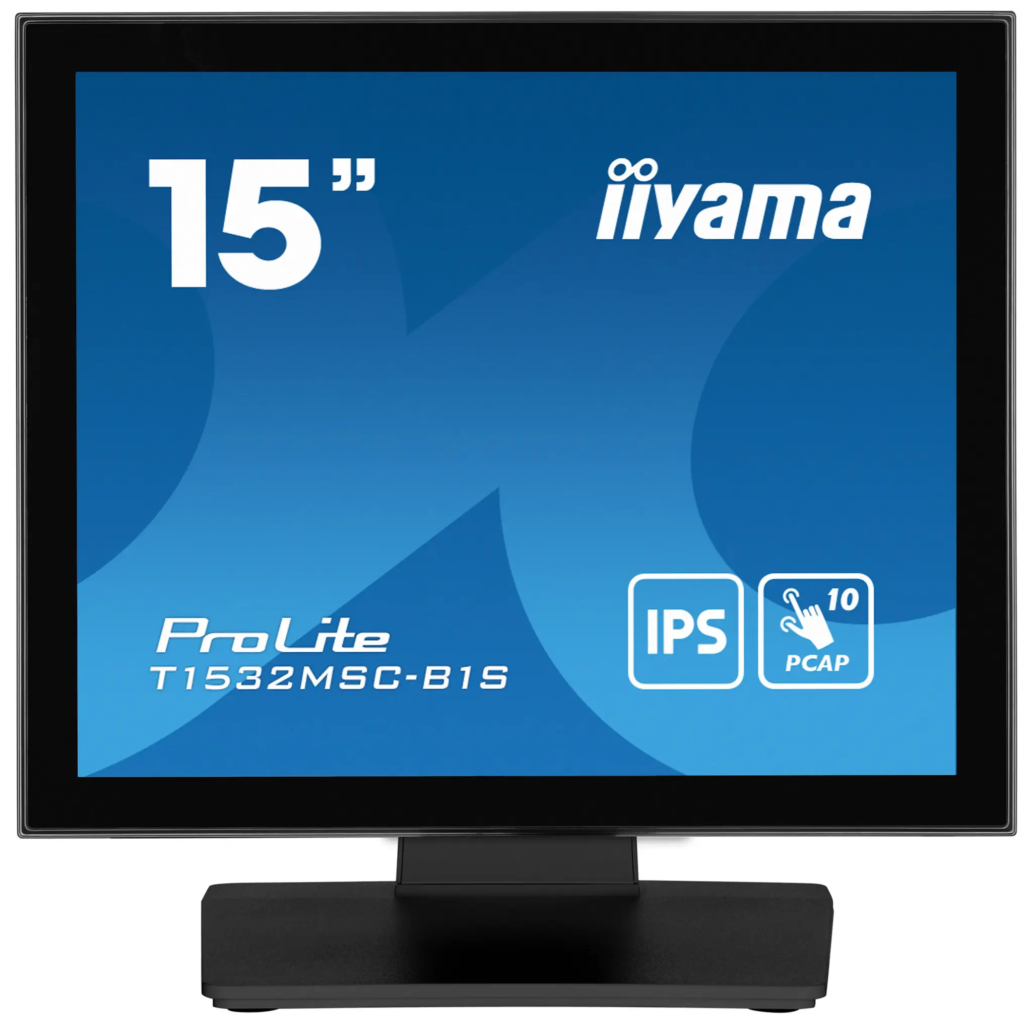iiyama iiyama ProLite T1532MSC-B1S 15 inch Touchscreen Monitor (PCAP, IP54, Zwart)