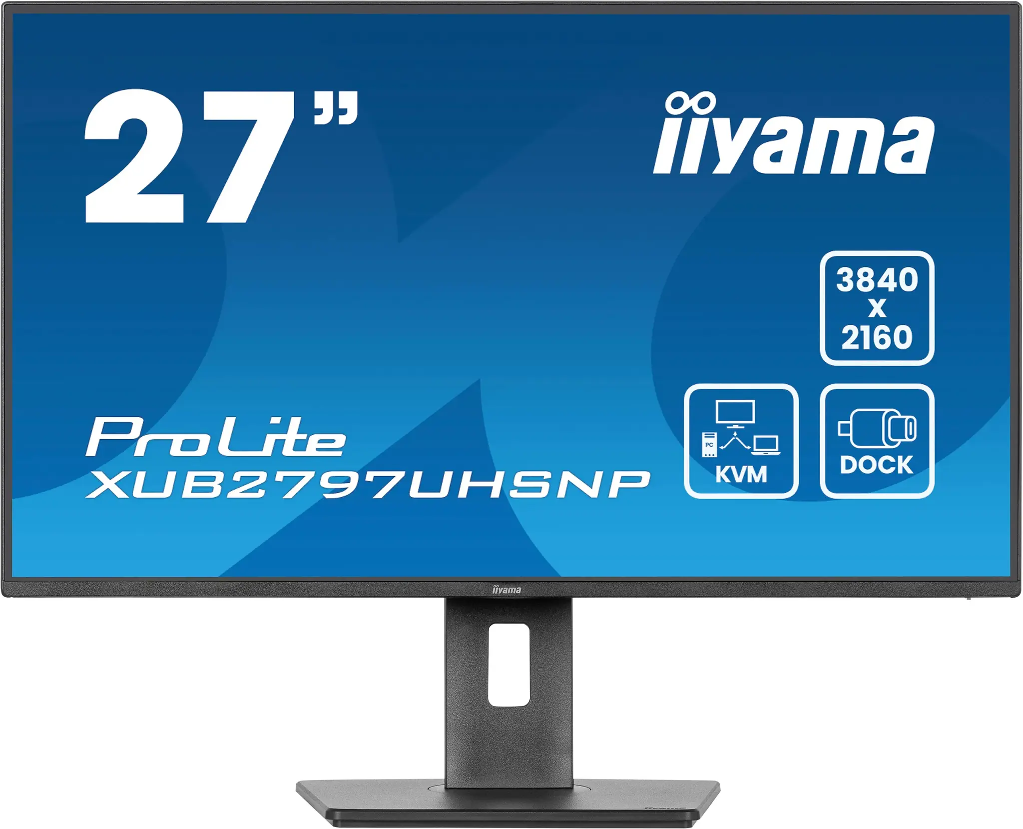 iiyama iiyama ProLite XUB2797UHSNP-B1 27" 4K IPS Monitor met USB-C Docking & KVM, foto 2 van 6