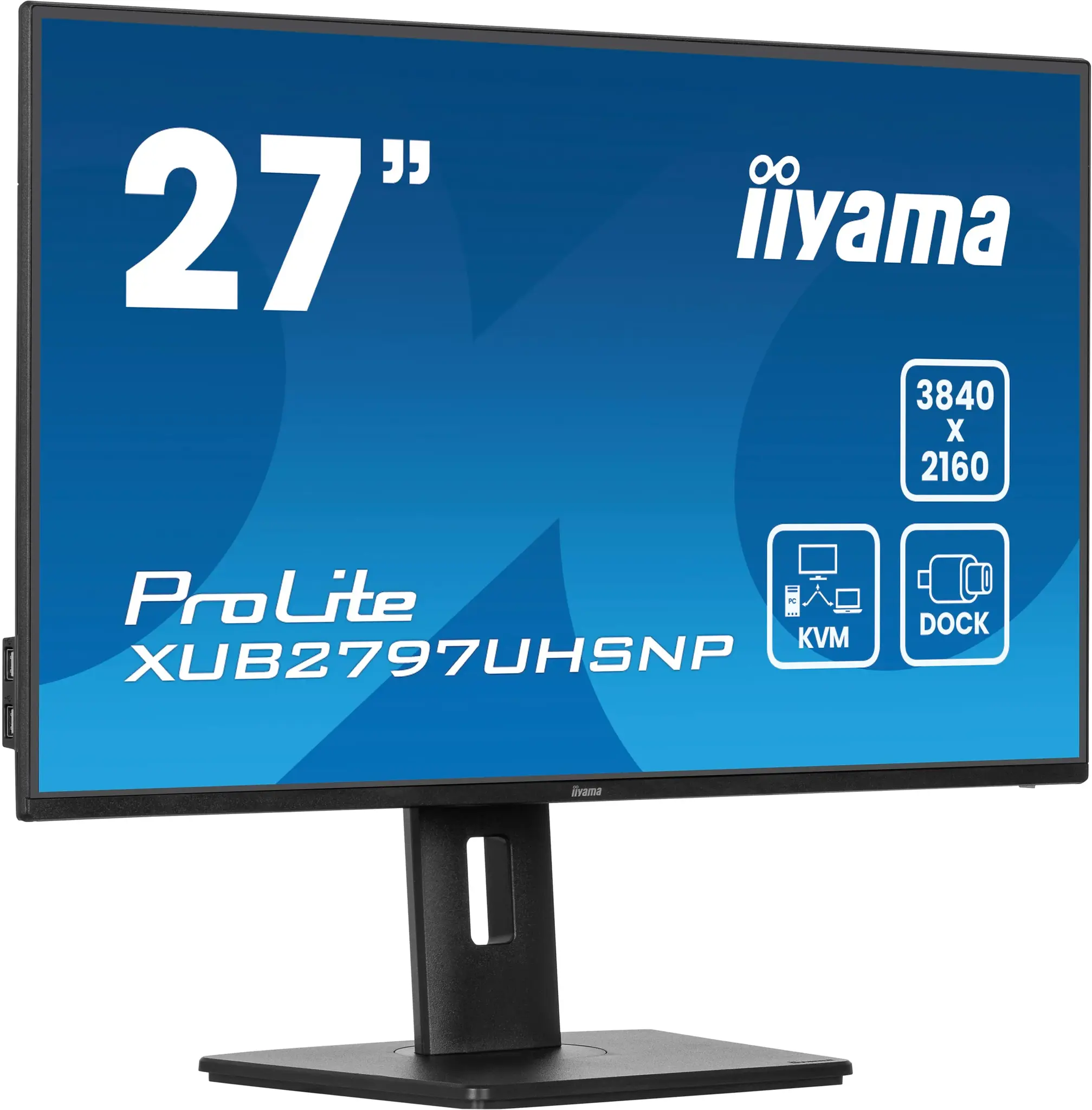 iiyama iiyama ProLite XUB2797UHSNP-B1 27" 4K IPS Monitor met USB-C Docking & KVM, foto 4 van 6