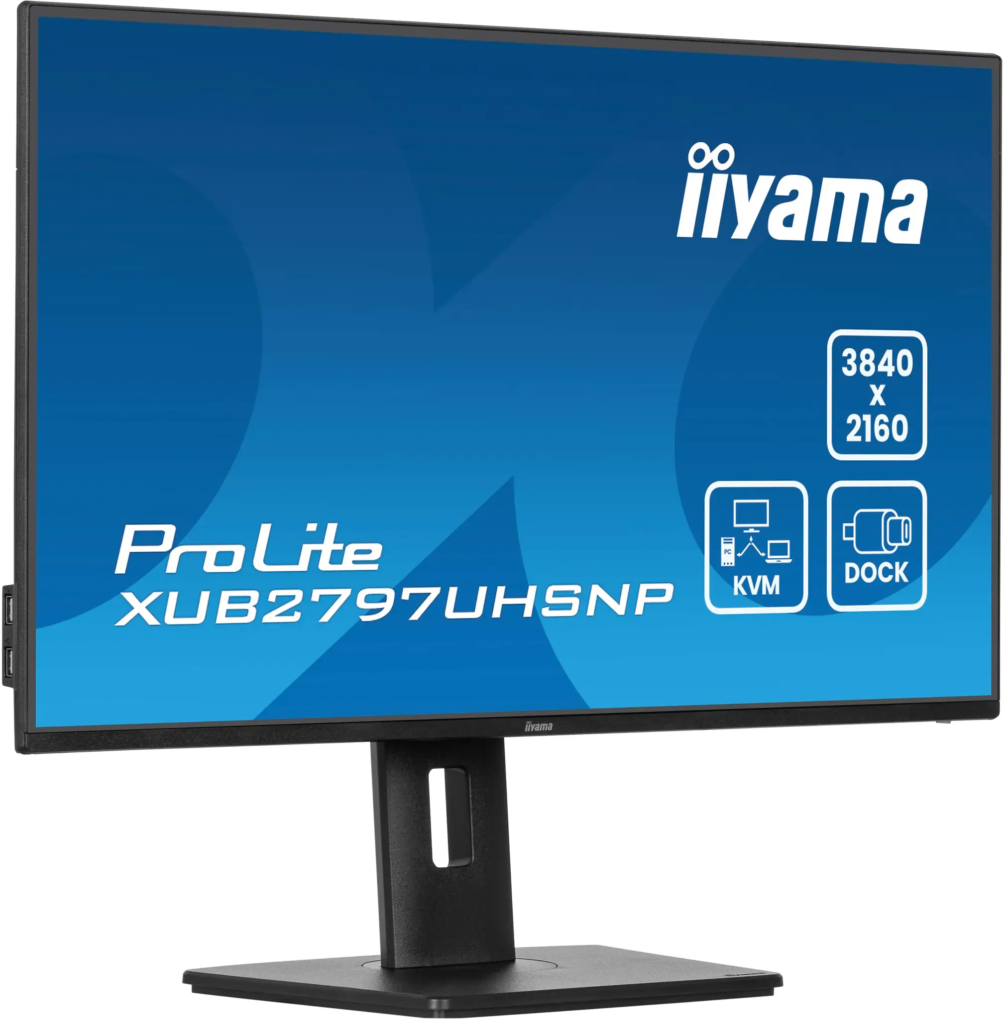 iiyama iiyama ProLite XUB2797UHSNP-B1 27" 4K IPS Monitor met USB-C Docking & KVM, foto 5 van 6
