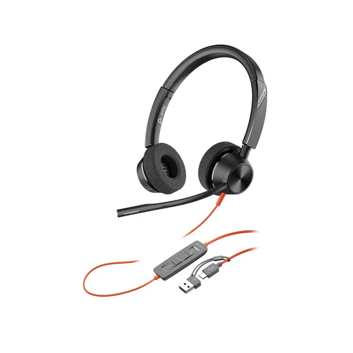 Poly Poly Blackwire 3320 Stereo USB-C/A Headset (Microsoft Teams)