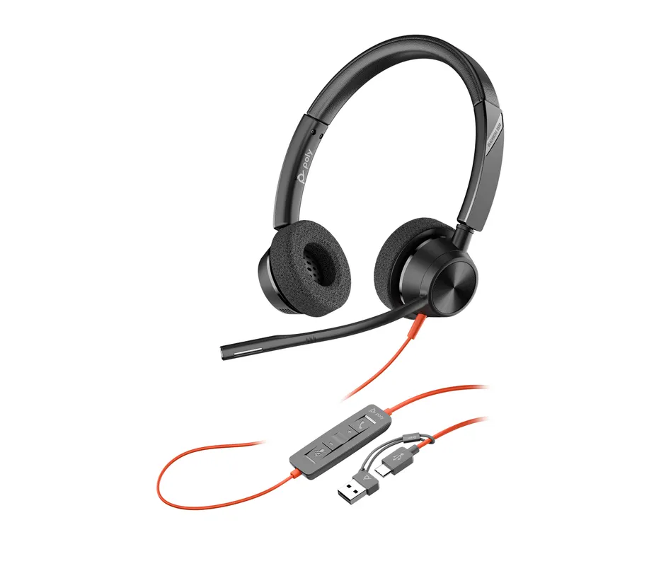 Poly Poly Blackwire 3320 Stereo USB-C/A Headset (Microsoft Teams)