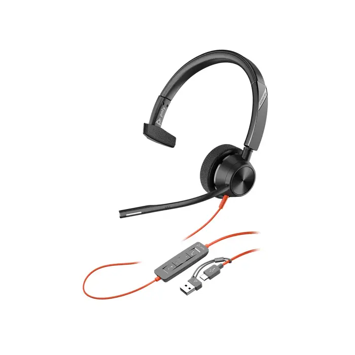 Poly Poly Blackwire 3310 Mono USB-C/A Headset - Microsoft Teams