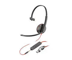 Poly Poly Blackwire 3215 Mono Headset (USB-C / USB-A / 3,5mm)