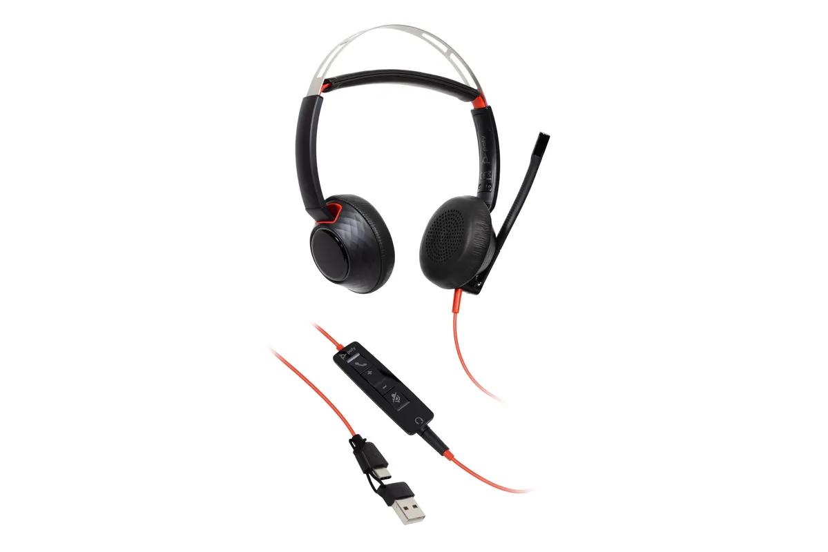 Poly Poly Blackwire 5220 Stereo Headset - Microsoft Teams (USB-C/A & 3.5mm)