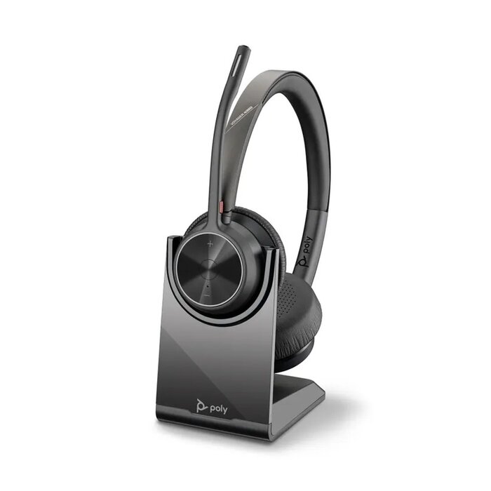 Poly Poly Voyager 4320 UC Stereo USB-C Headset met Oplaadstandaard