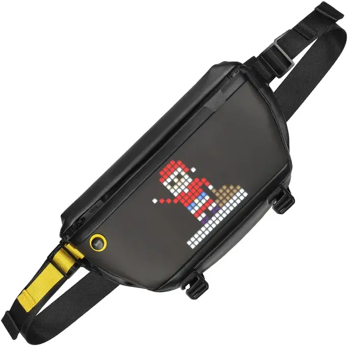 Divoom Divoom Pixoo Sling Bag Heuptas met Aanpasbaar LED Pixeldisplay Zwart
