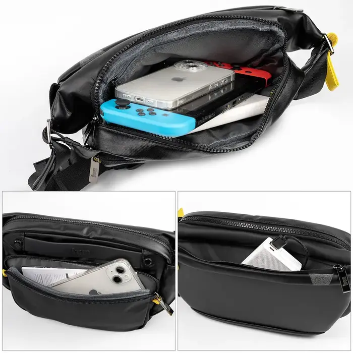 Divoom Divoom Pixoo Sling Bag Heuptas met Aanpasbaar LED Pixeldisplay Zwart