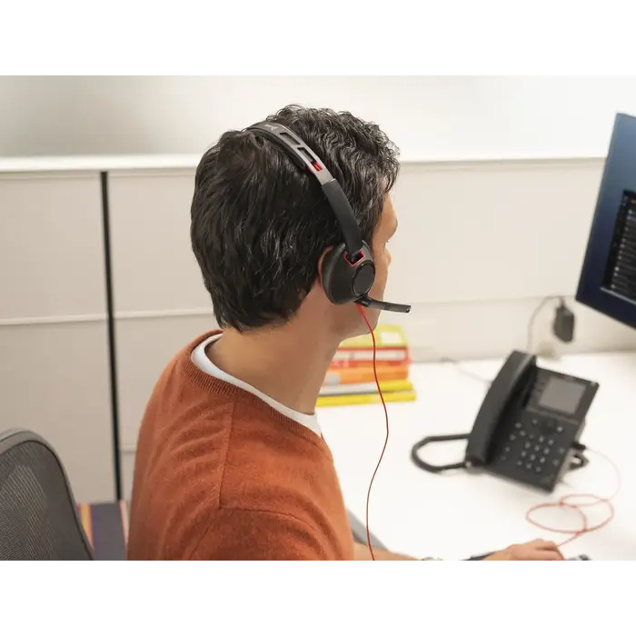 Poly Poly Blackwire 5220 Stereo Teams USB-C / USB-A & 3.5mm Headset (Bulk)