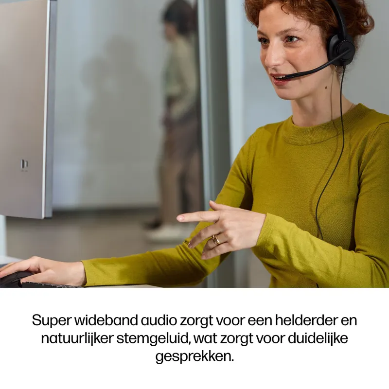Poly Poly Mission 415 Mono Teams Bedrade Headset (USB-C & USB-A)