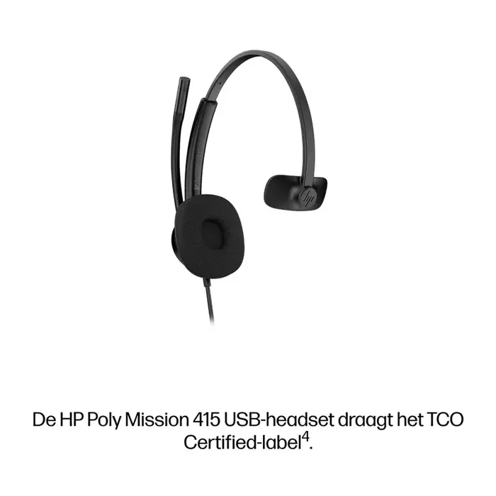 Poly Poly Mission 415 Classic Mono Teams USB-C/A Headset (Bulk)