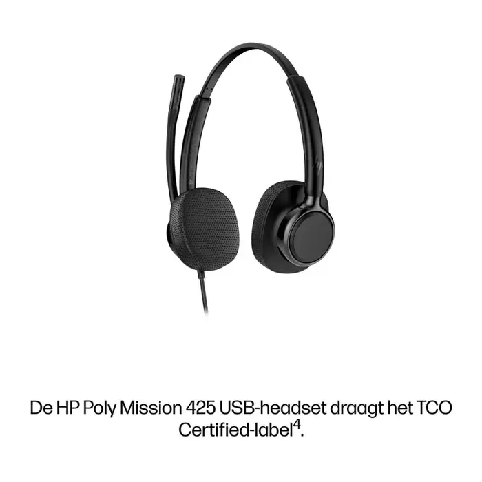 Poly Poly Mission 425 Stereo Headset USB-C/USB-A (Bulk)