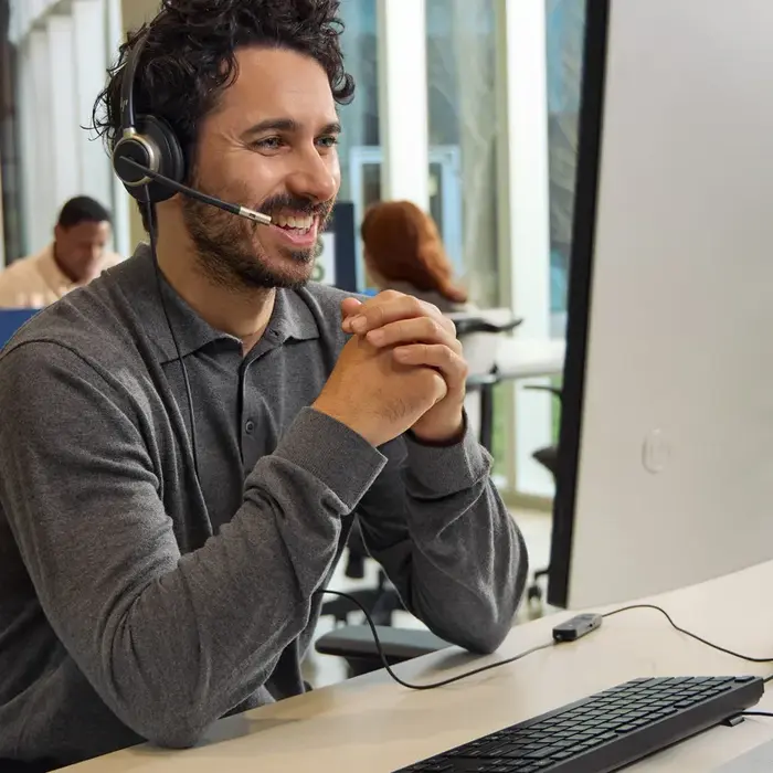 Poly Poly Mission 615 Mono Bedrade Headset (USB-C & USB-A, Teams)