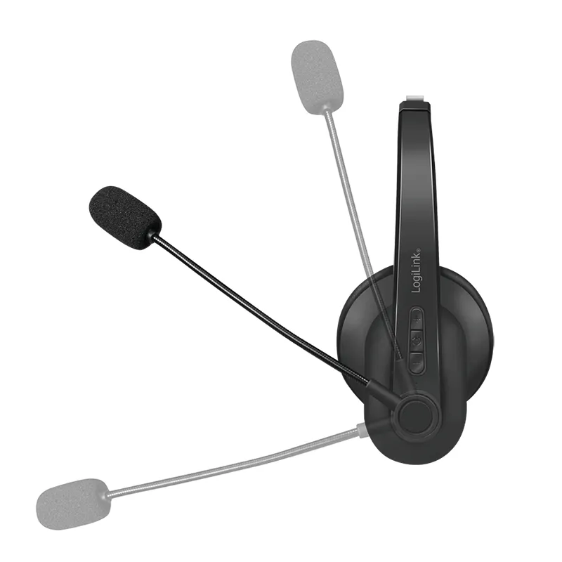 Logilink LogiLink BT0059 Enkeloors Bluetooth Headset met Oplaadstation