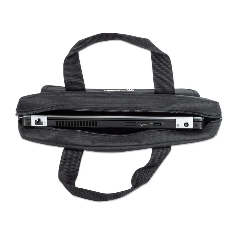 Manhattan Manhattan London Laptoptas 17.3 Inch Toploader Zwart