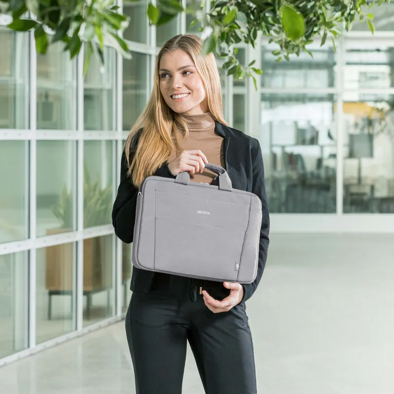 Dicota Dicota Slim Case Base 11-12,5 inch Laptoptas Grijs (rPET)