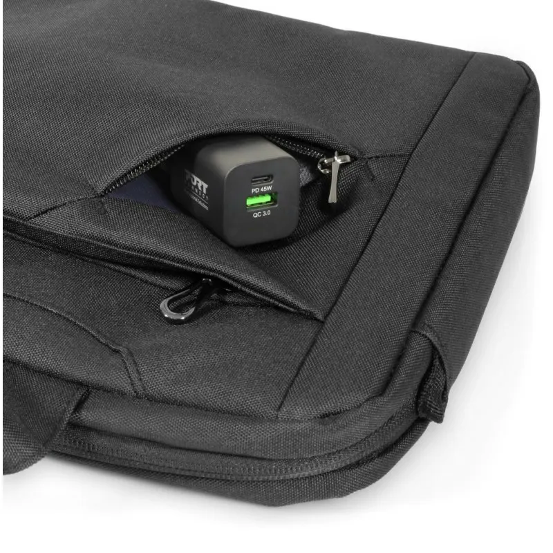 Port Port Designs Sydney ECO Laptoptas 15-16 inch Zwart