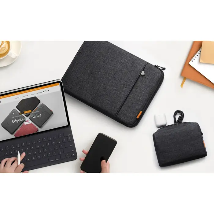 inateck Inateck LB01006 14" Laptoptas met Accessoiretas - Zwart/Grijs