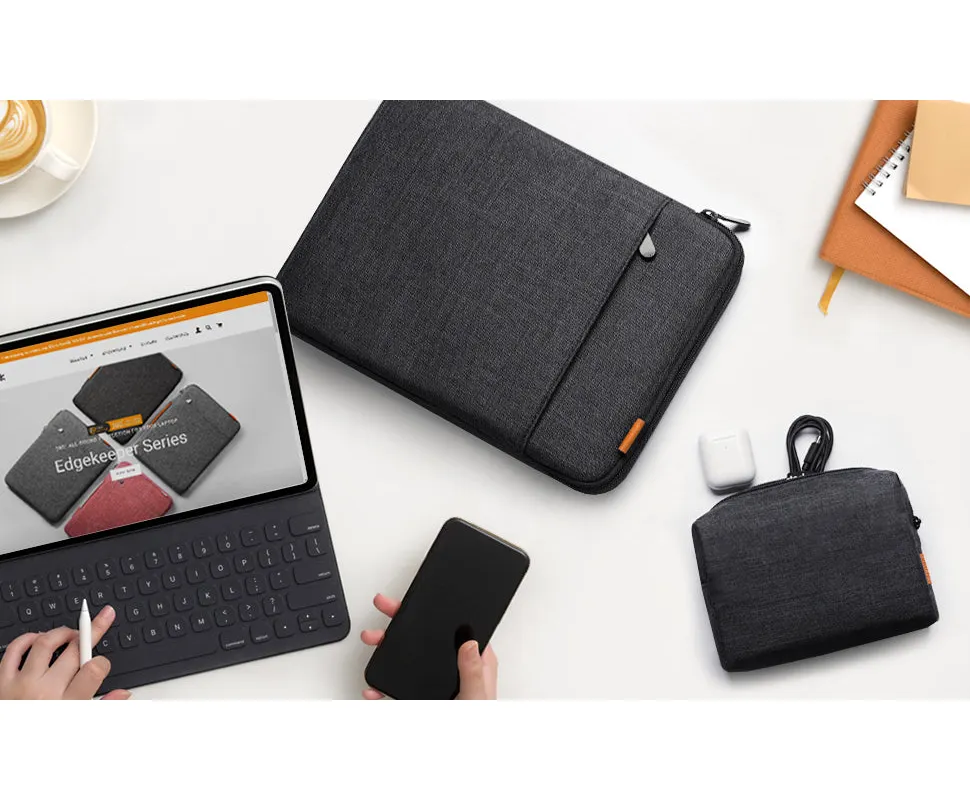 inateck Inateck LB01006 14" Laptoptas met Accessoiretas - Zwart/Grijs