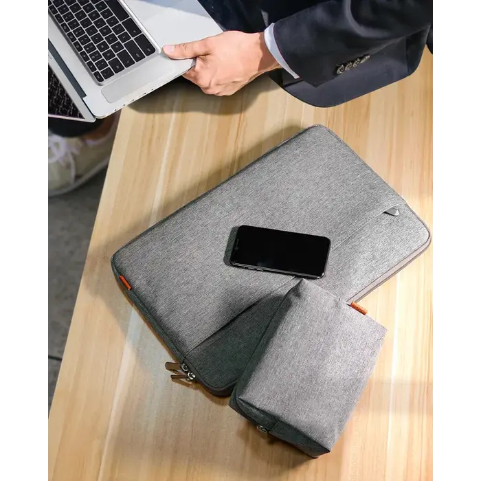 inateck Inateck 13,3 Inch Laptoptas met Accessoiretas - Grijs