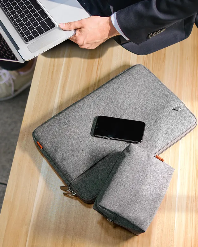 inateck Inateck 13,3 Inch Laptoptas met Accessoiretas - Grijs