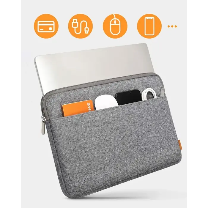 inateck Inateck 13,3 Inch Laptoptas met Accessoiretas - Grijs