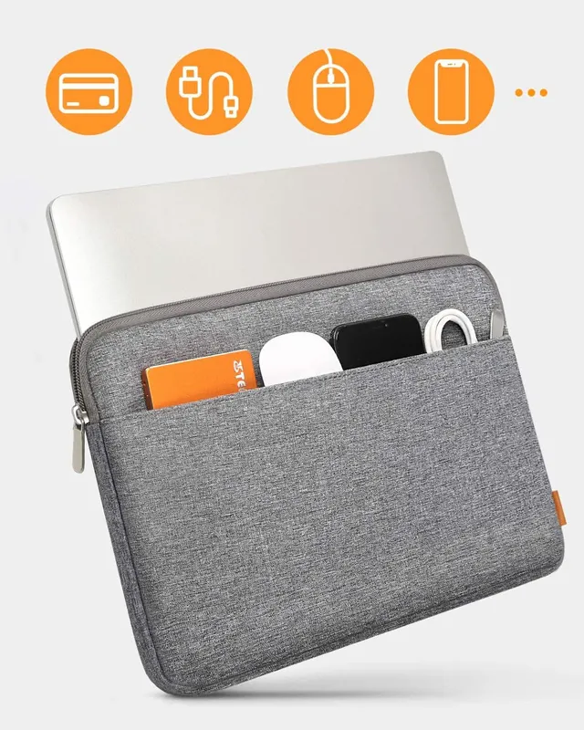 inateck Inateck 13,3 Inch Laptoptas met Accessoiretas - Grijs