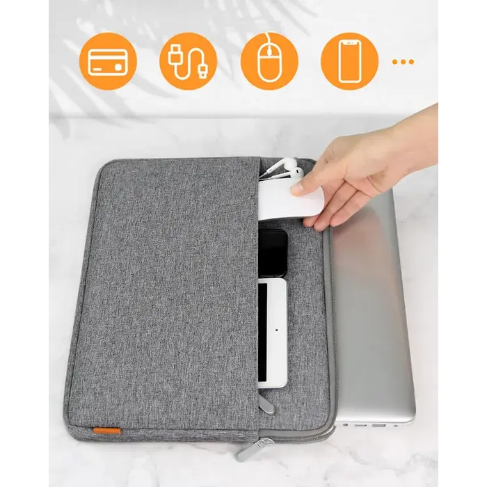 inateck Inateck 14" Laptoptas met Accessoiretasje - Grijs (LB01005-14)
