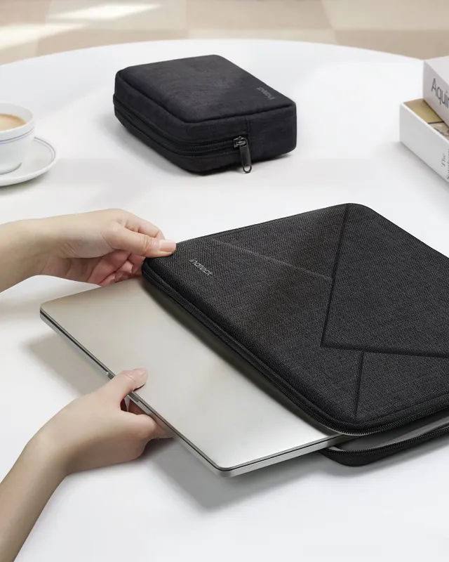 inateck Inateck 13 inch Laptoptas LB01007 met Accessoiretas - Zwart/Grijs