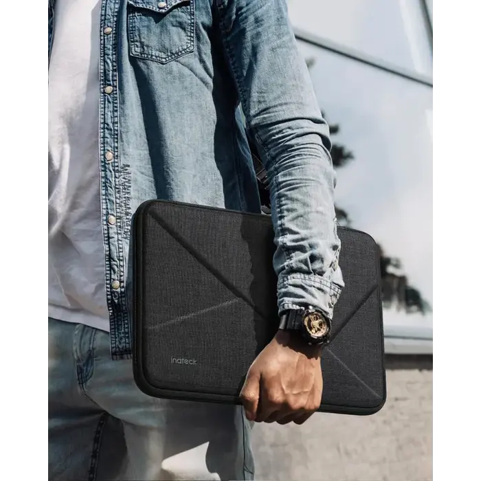 inateck Inateck 13 inch Laptoptas LB01007 met Accessoiretas - Zwart/Grijs