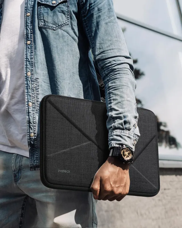 inateck Inateck 13 inch Laptoptas LB01007 met Accessoiretas - Zwart/Grijs