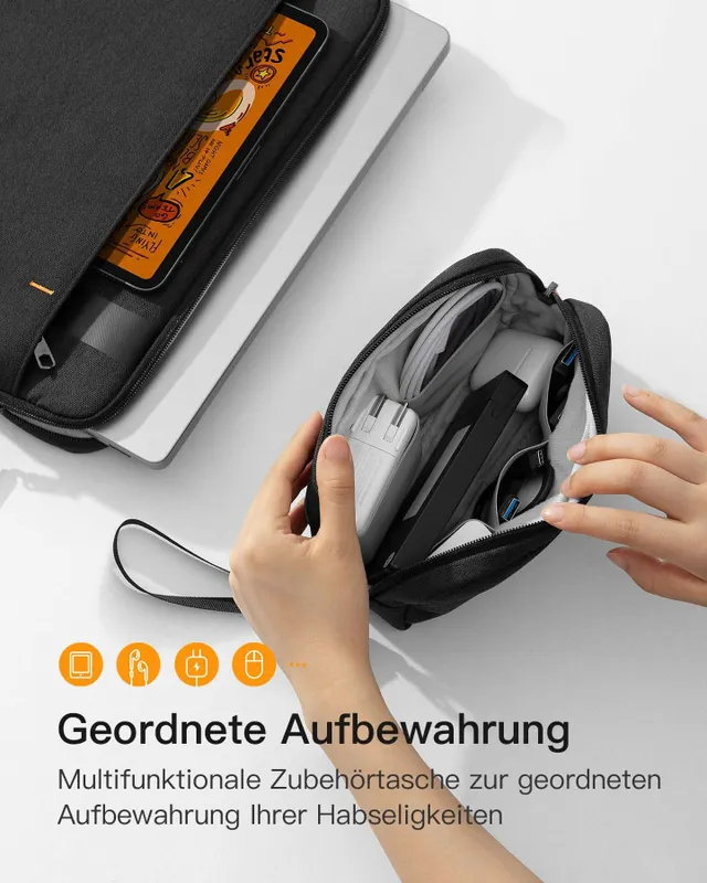 inateck Inateck 13" Laptoptas met Accessoiretas LB01011-13S - Zwart