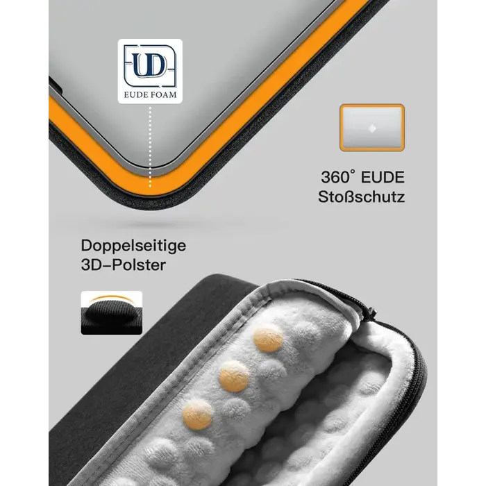 inateck Inateck 13" Laptoptas met Accessoiretas LB01011-13S - Zwart